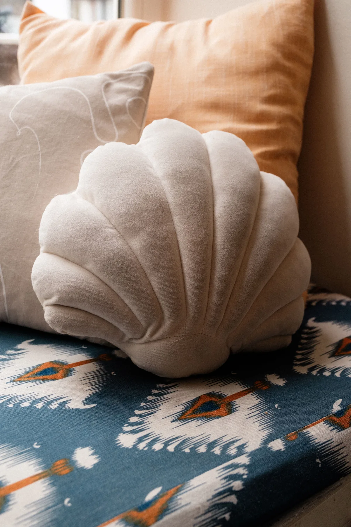 Coussins en velours et textiles d'ameublement aux teintes assorties